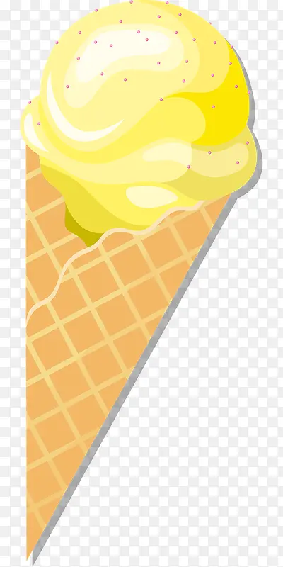 黄色的冰淇淋