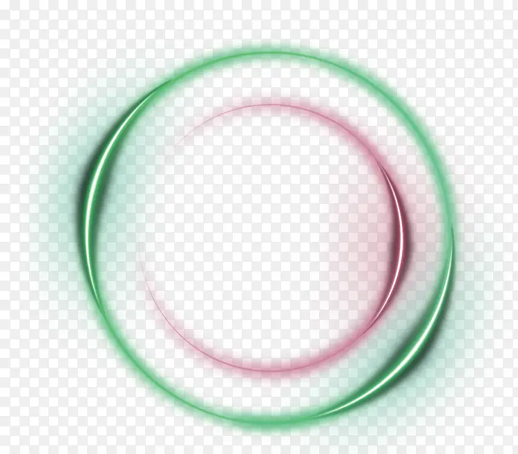 绿色圆圈光效效果元素