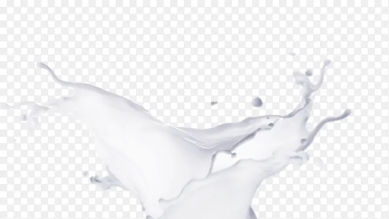 飞溅飞舞的水滴液体牛奶