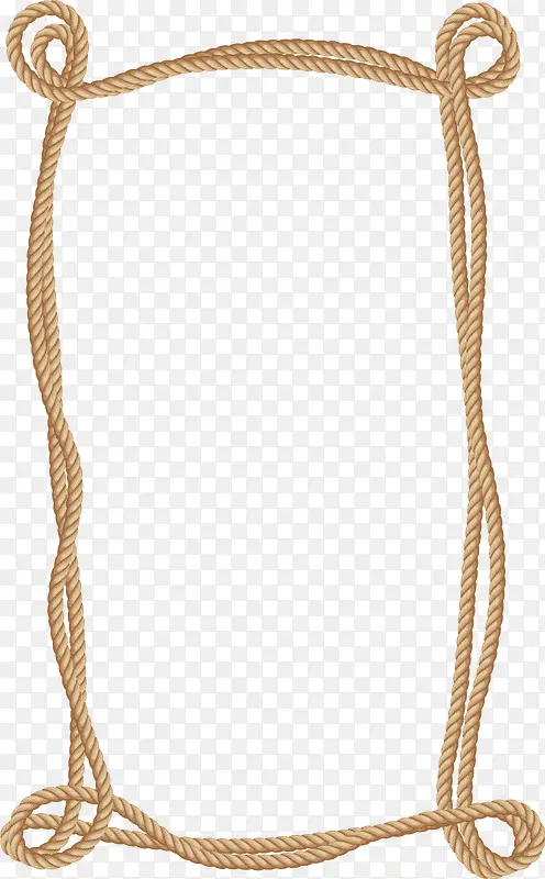 黄色编织麻绳框架
