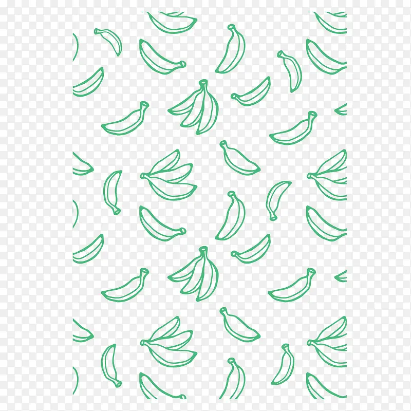 绿色香蕉边框纹理底纹PNG