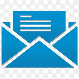 电子邮件蓝色图标