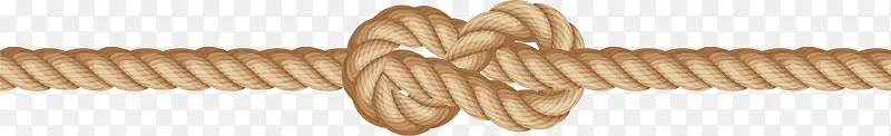 黄色编织打结绳子