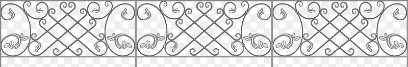 古典花纹铁栅栏
