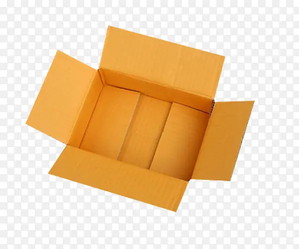 黄色的纸盒展开图