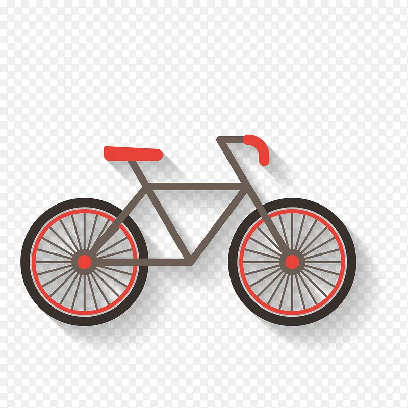 手绘自行车标志