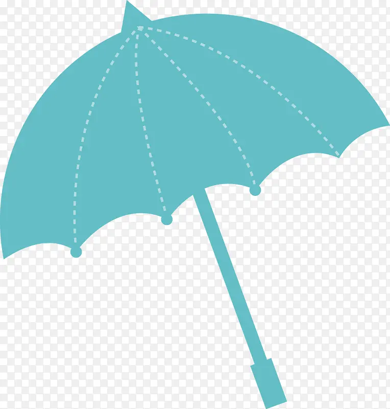 手绘雨伞矢量素材图片