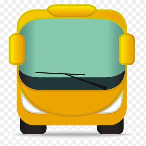 黄色的公共汽车vacation-icons