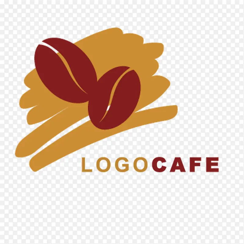 咖啡厅logo咖啡豆