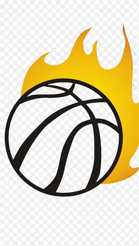 手绘篮球赛Logo图案