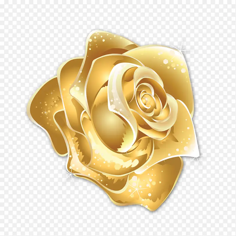 金色发光玫瑰花