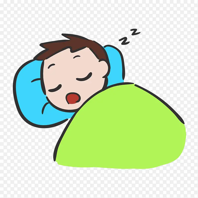 一个打鼾的小男孩PNG图片素材下载_图片编号7738357-PNG素材网
