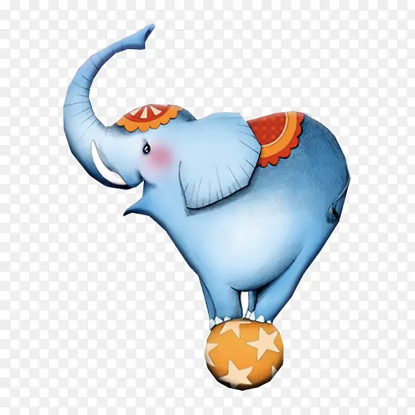 卡通表演的大象动物设计