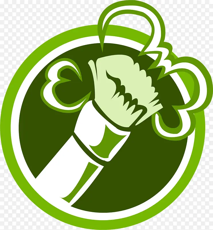 绿色网页化妆刷化妆品icon