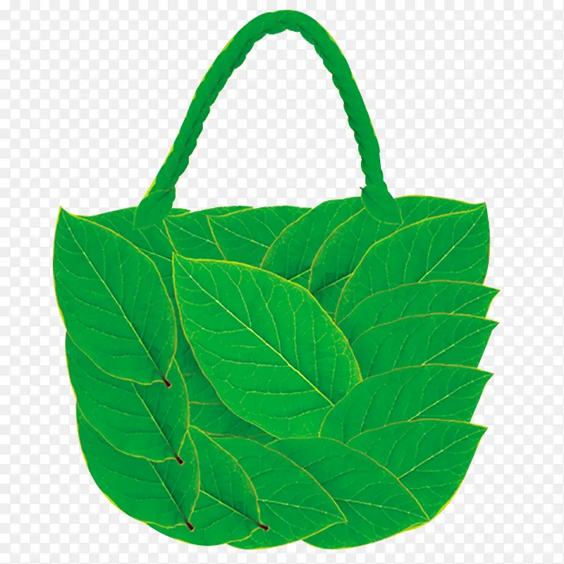 绿色叶片创意环保袋
