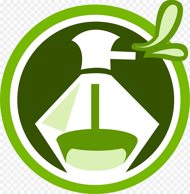 绿色网页香水化妆品icon
