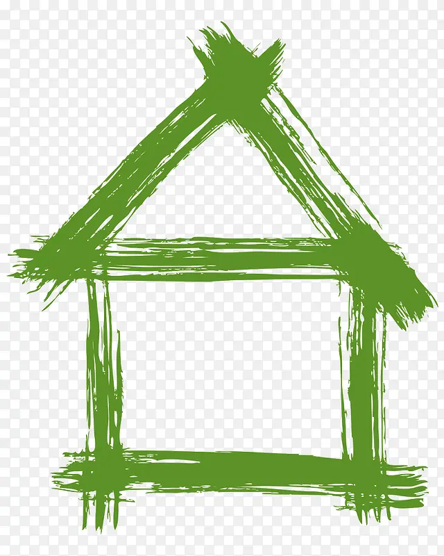 笔刷房子形状