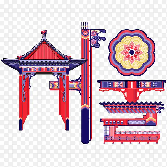 中国风城楼