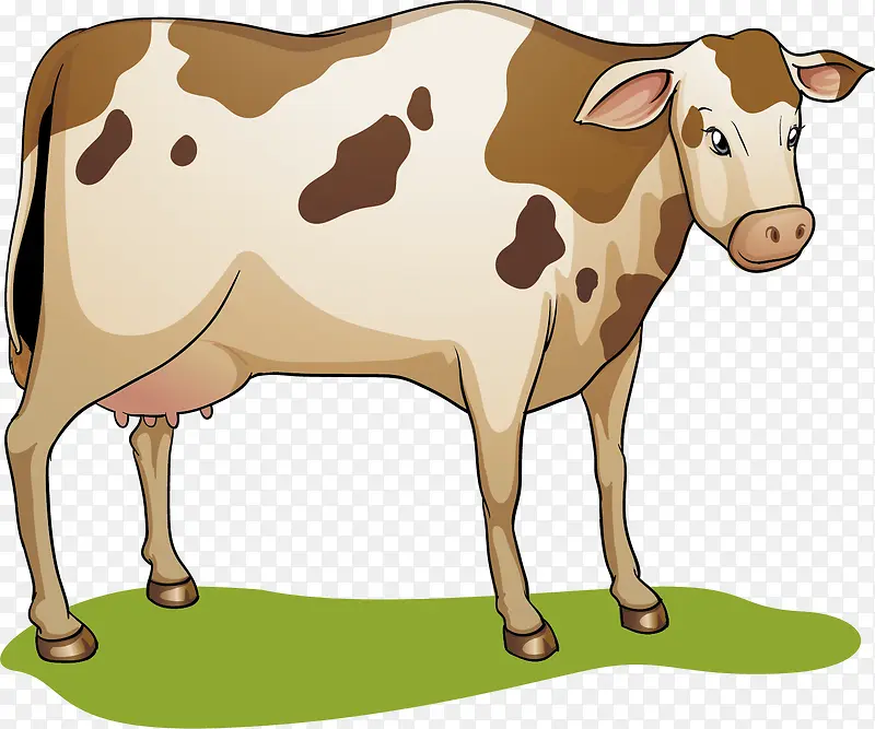 矢量图可爱的奶牛