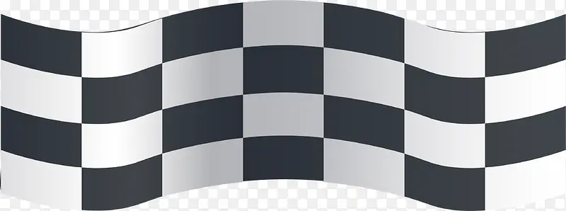 黑白格子赛车旗子
