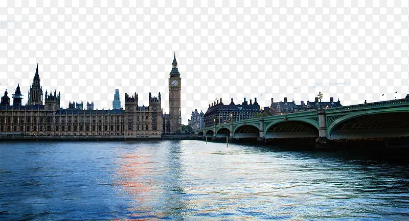 英国大本钟伦敦桥风光摄影