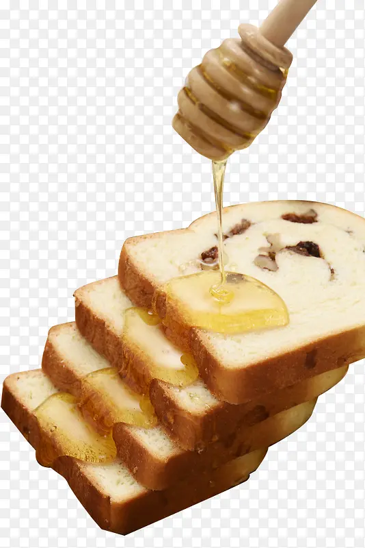 蜂蜜与面包免抠素材