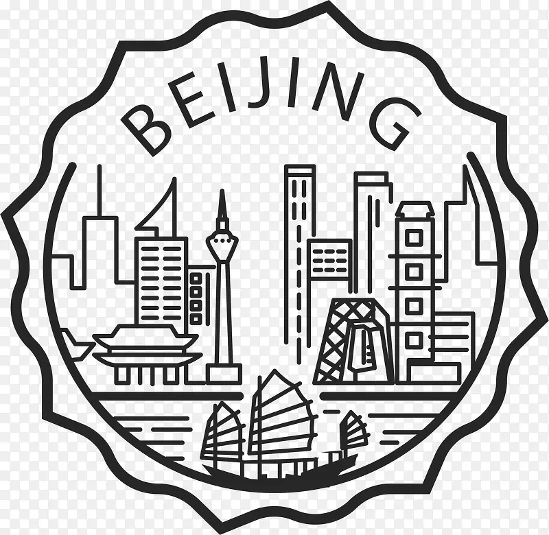 中国北京纪念徽章