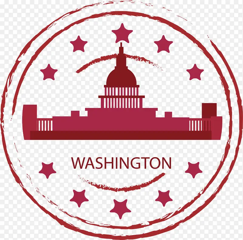 枚红色华盛顿纪念章
