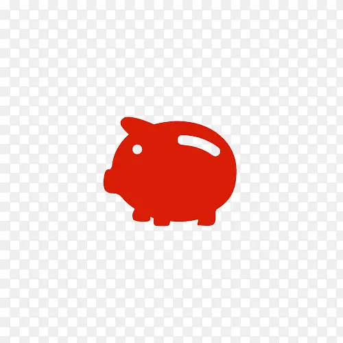 小猪储蓄罐图标设计