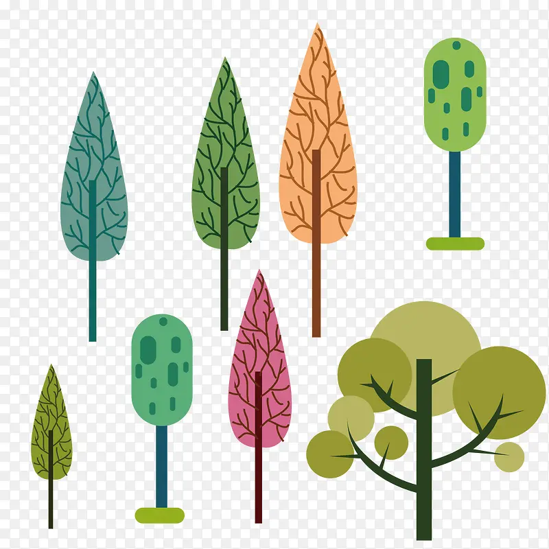 植物树木矢量图