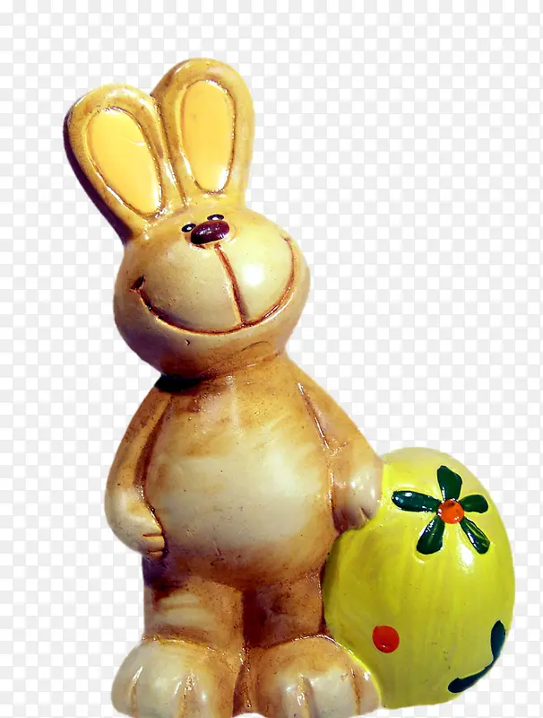 陶瓷兔子饰品实物图