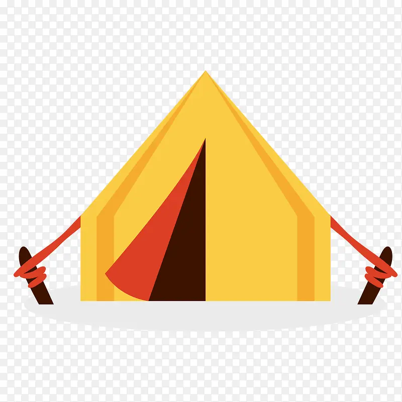 野营的帐篷标签设计