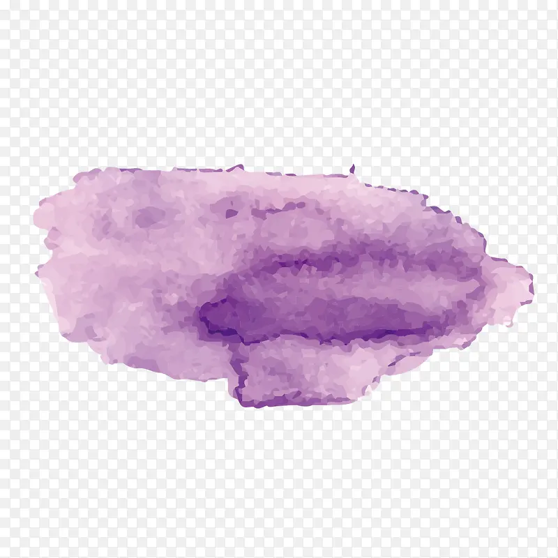 紫色唯美水彩笔触
