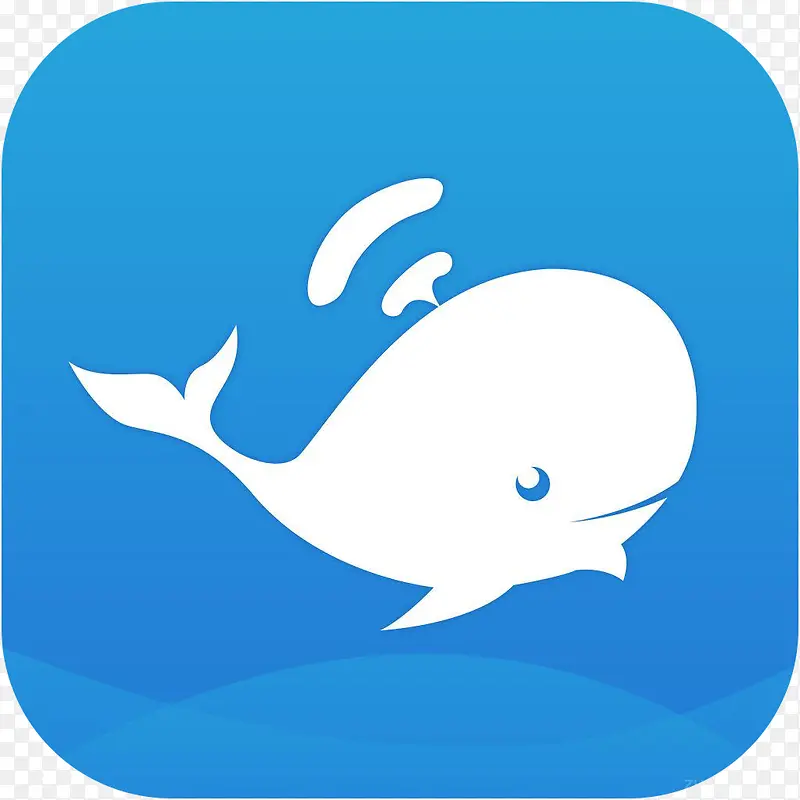 手机大蓝鲸软件logo图标