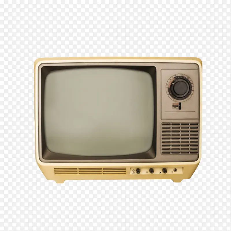 卡其色年代已久的电视机古代器物