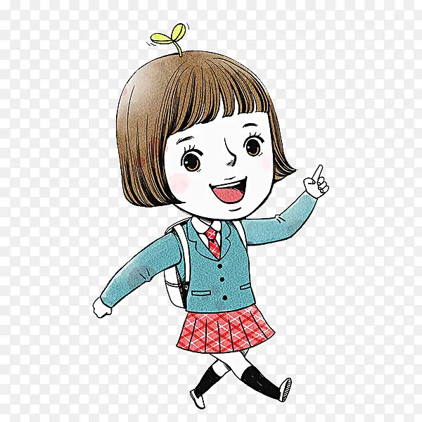 上学的女孩