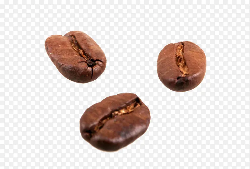 漂浮棕色咖啡豆