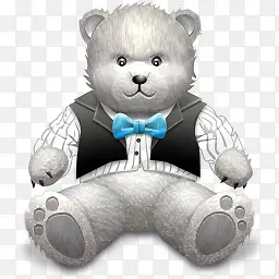 白色泰迪熊