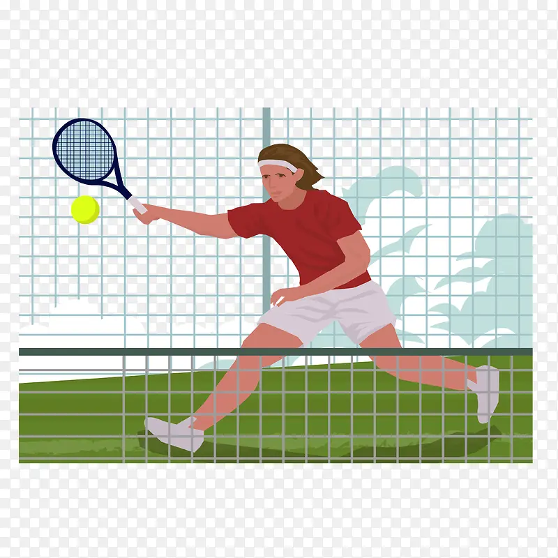 网球比赛素材图案