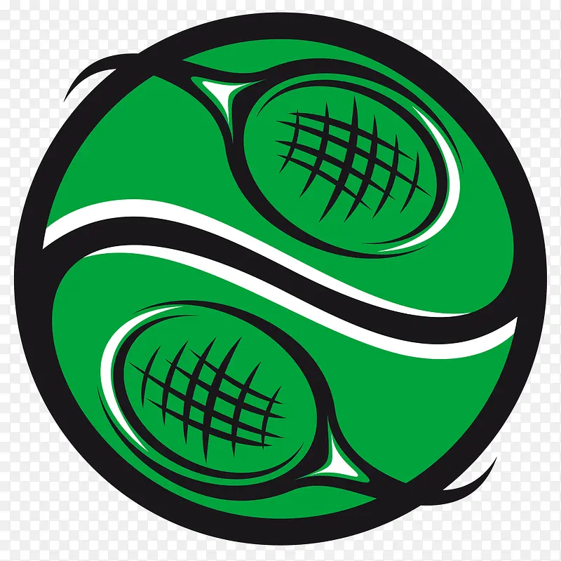 矢量网球logo设计