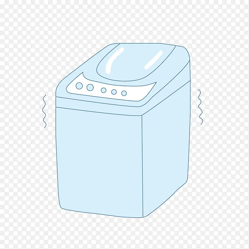 蓝色全自动洗衣机
