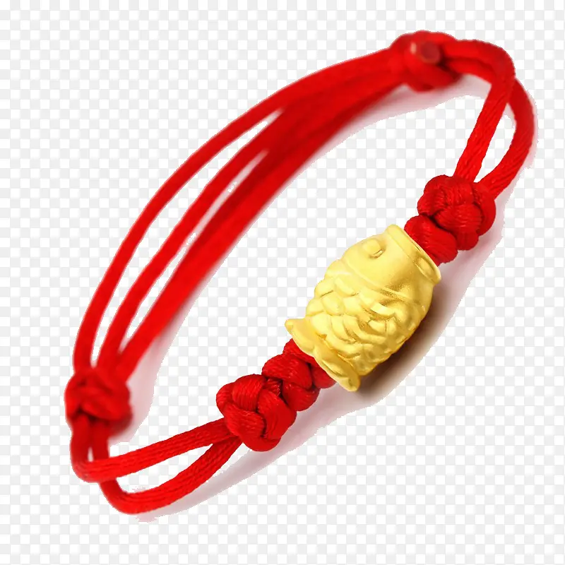 红绳鱼手链