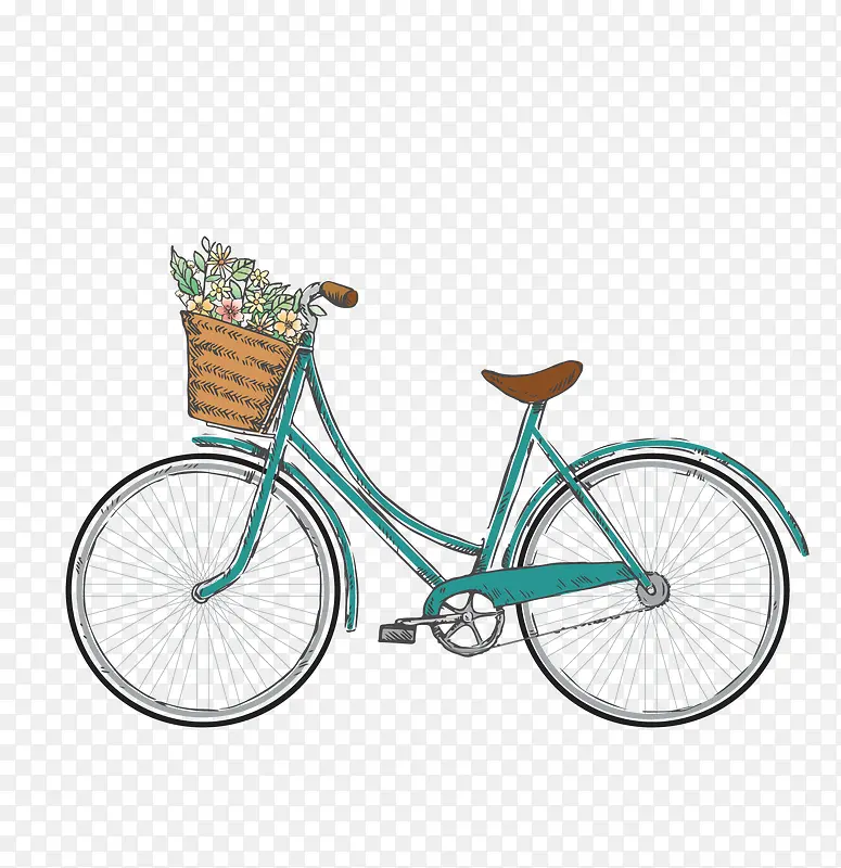 蓝色小清新自行车