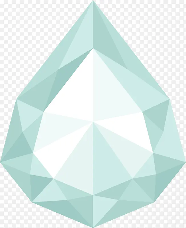 卡通矢量蓝色宝石素材图