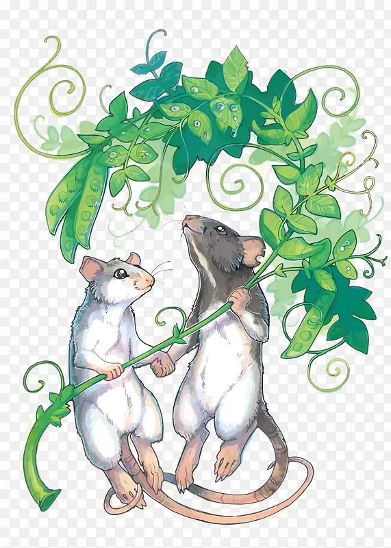 老鼠和树叶