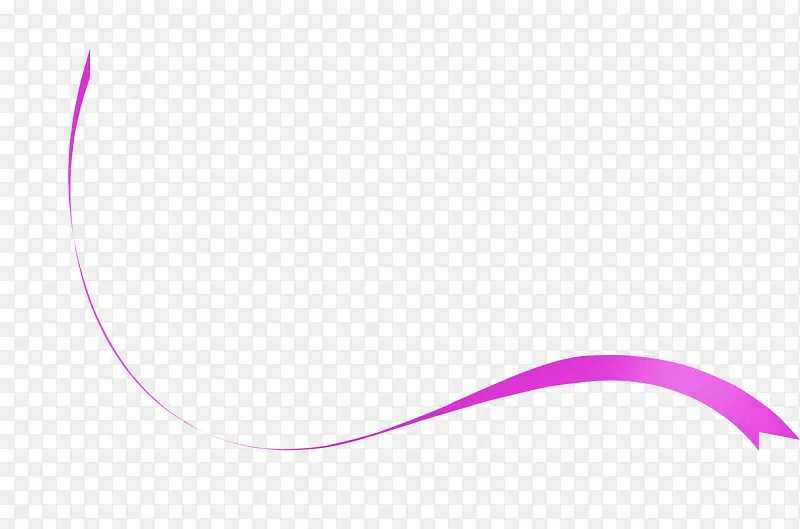 紫色简约绸带曲线装饰图案
