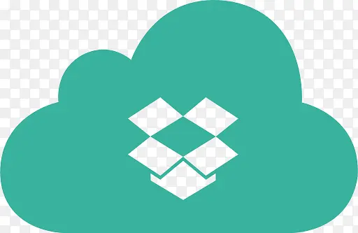 云Dropbox包分享共享绿色