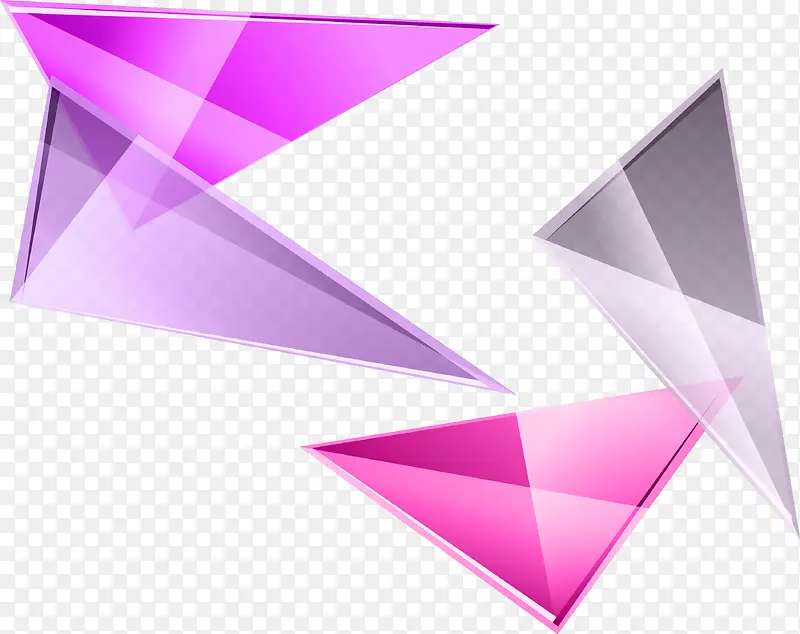 紫色三角碎片