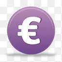 欧元货币标志coquette-icons-set