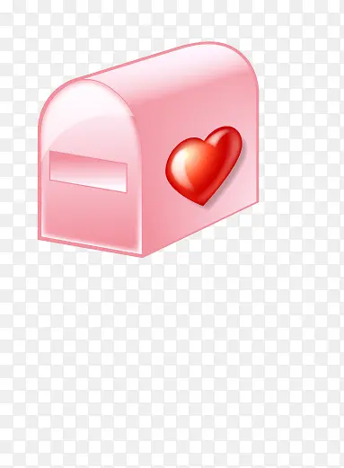 手绘粉色信箱
